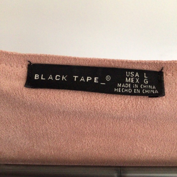 Blush Pink Faux Suede Blazer - Picture 3 of 3